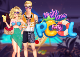 Nighttime Pool Party
