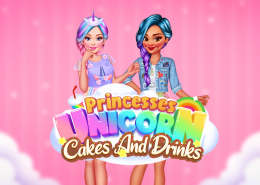 Princesses Unicorn Cakes And Drinks